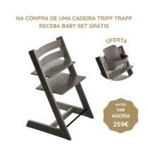 Stokke Tripp Trapp Cadeira Evolutiva (Faia) - Gris Bruma