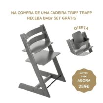 Stokke Tripp Trapp Cadeira Evolutiva (Faia) - Gris Tormenta