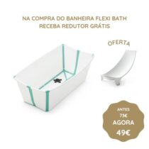 Stokke Flexi Bath Banheira - Branco & Aqua