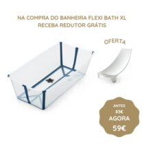 Stokke Flexi Bath Banheira XL - Transparente & Azul