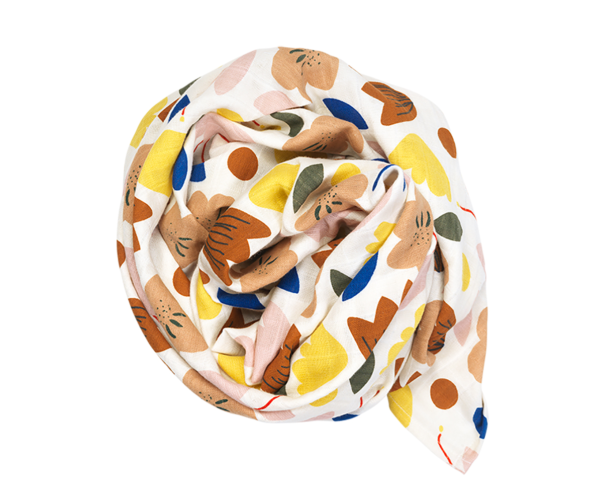 Fabelab – Musselina 120x120cm – Flower Print