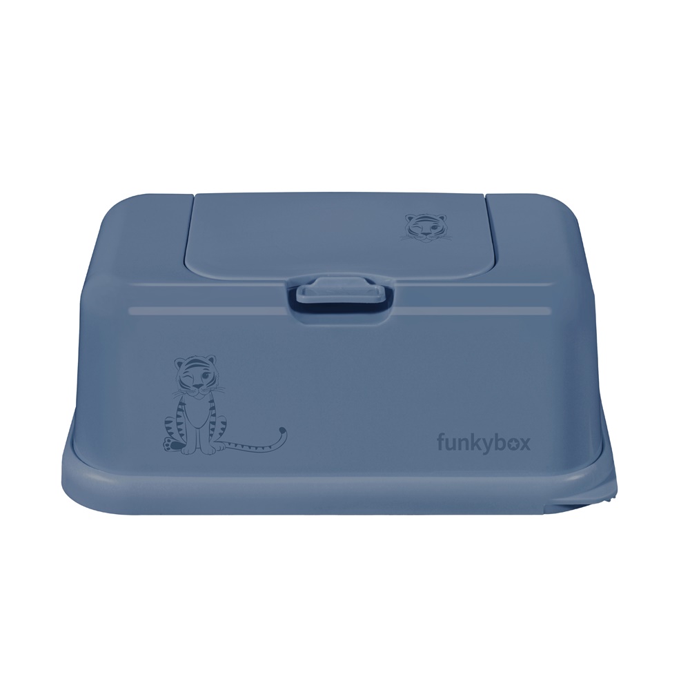 FunkyBox – Dispensador de Toalhitas Brilho – Azul Tigre