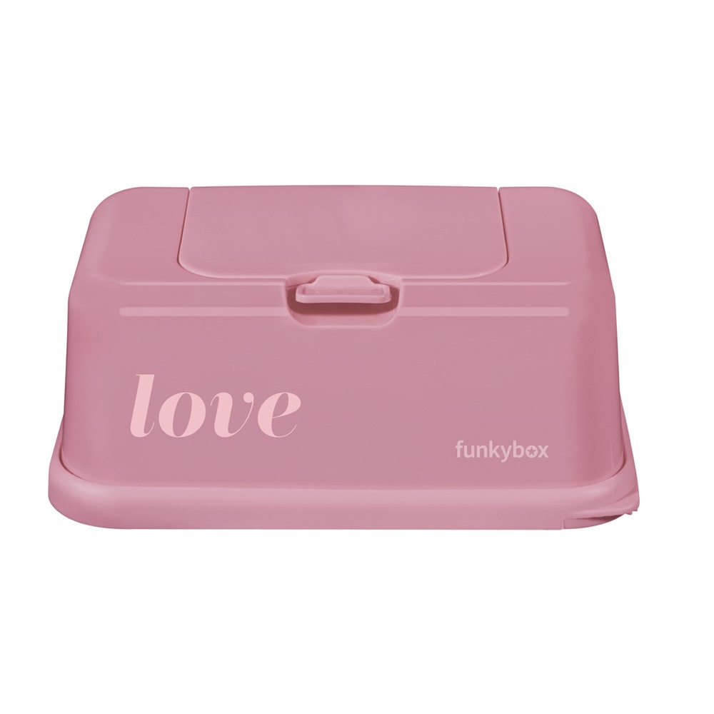 FunkyBox – Dispensador de Toalhitas Brilho – Rosa Vintage Love