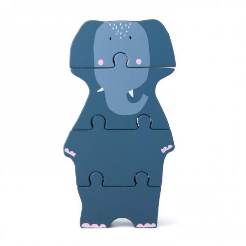 Trixie Puzzle de Formas em Madeira – Mrs. Elephant
