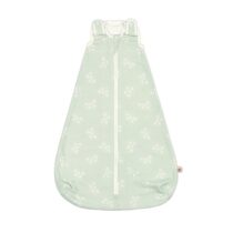 Este produto é um saco de dormir Ergobaby Clássico, da cor Starry Mint. É ideal para bebés de 0 a 6 meses, pois mantém a temperatura do bebé estável e oferece conforto e segurança.