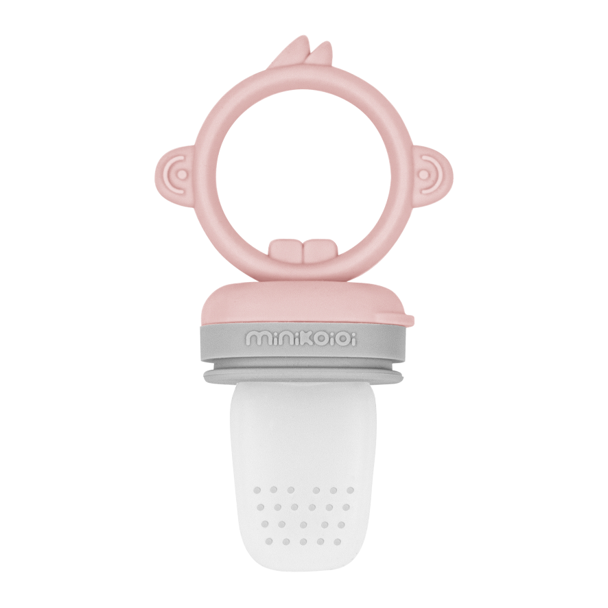 Minikoioi Alimentador Anti-Asfixia Pulps – Pinky Pink/Powder Grey