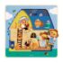 Djeco - Chez Moo - Puzzle Madeira C/ 3 Camadas - Quinta