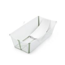 Stokke Flexi Bath Bundle Banheira XL - Transparente & Verde