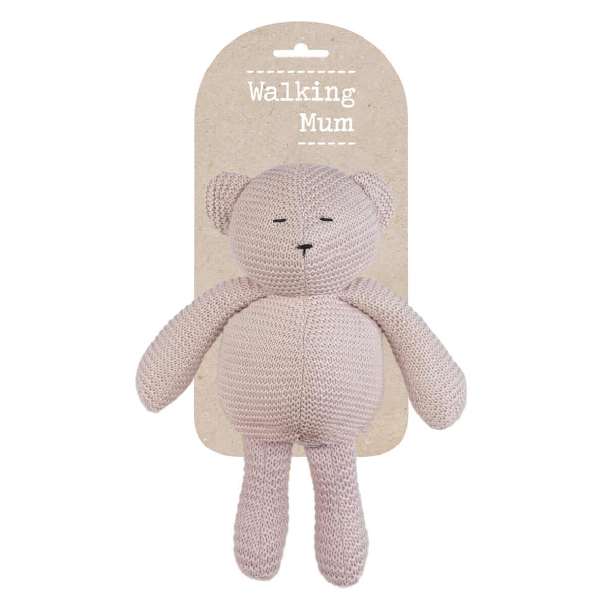 Walking Mum Urso em Bambu Rosa 33 cm