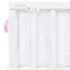 Babybay Protetor de Grades Piqué para Maxi, Boxspring, Comfort e Comfort Plus - branco c/ pontos cinza claro