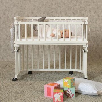 Babybay Grade Lateral Cama Co-Sleep para modelo Maxi e Boxspring - lacado branco