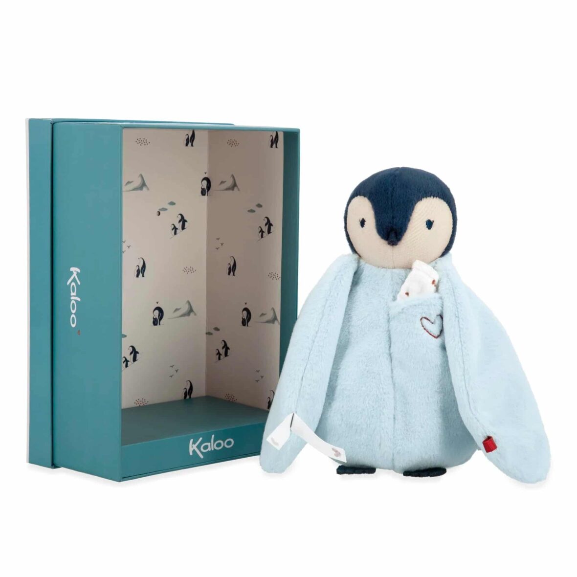 Kaloo Peluche Pinguim para Beijar – Azul