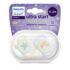 Philips Avent 2 Chupetas 0-2M Ultra Start Nt - Menina