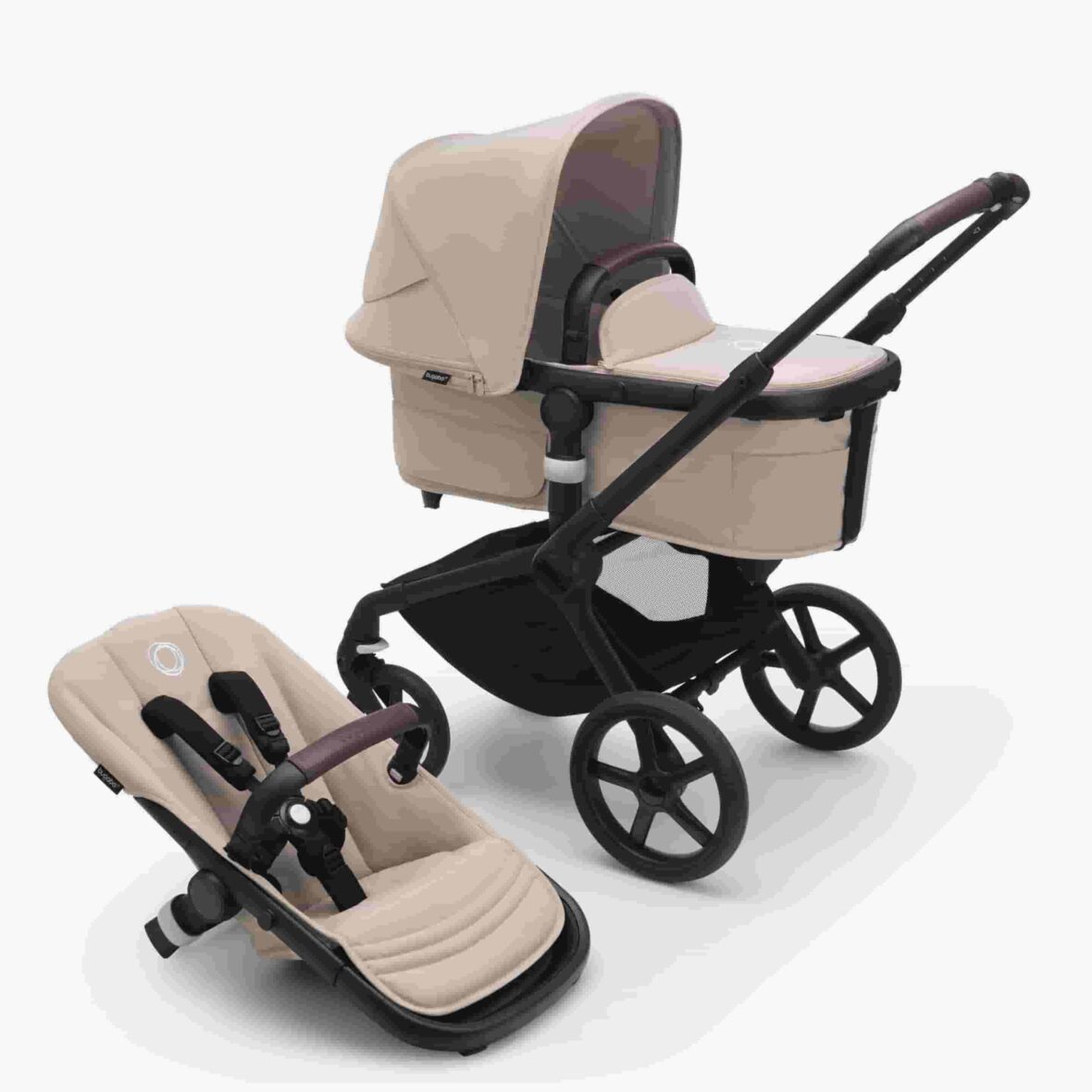 Bugaboo Carrinho de Passeio Fox 5 Completo – Black/Desert Taupe