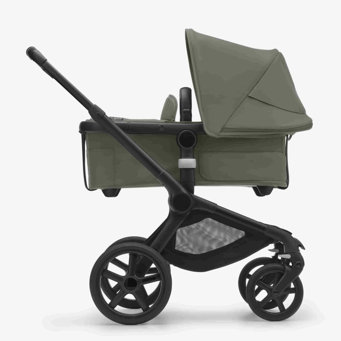 Bugaboo-Fox-5-bassinet-seat-stroller-black-chassis-forest-green-fabrics-forest-green-sun-canopy-x-PV006224-03 (1)