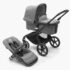 Bugaboo Carrinho de Passeio Fox 5 Completo - Black/Grey Melange