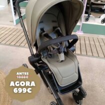 Joolz Hub+ Carrinho de Passeio Sage Green + Alcofa Brilliant black